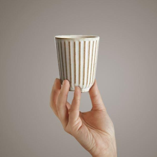 Ivory Stone Ceramic Cup