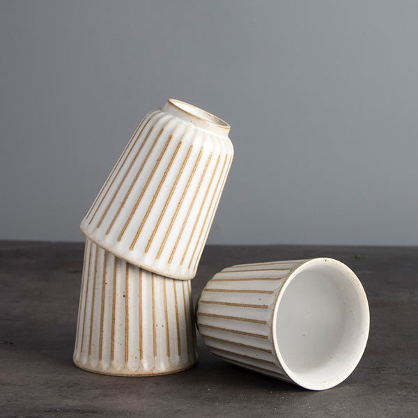 Ivory Stone Ceramic Cup