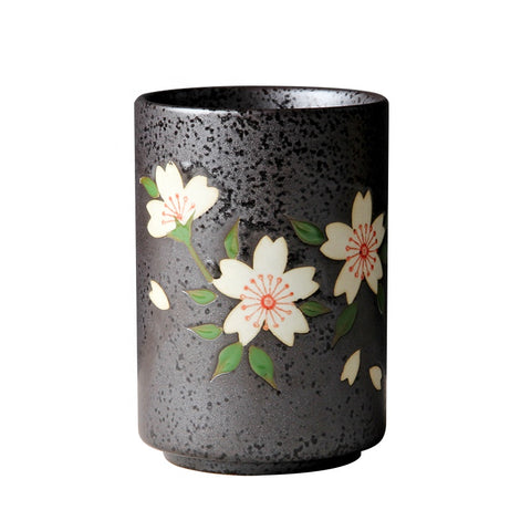 Japanese Flower Ceramic Cup
