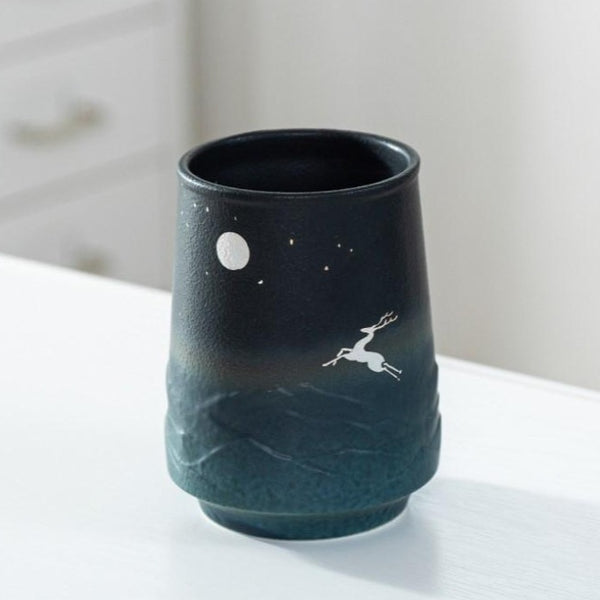 Handcrafted Deer Ceramic Cup