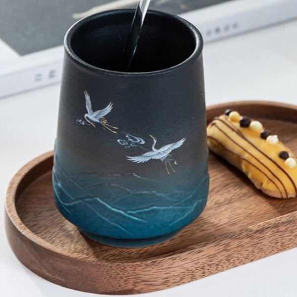 Handcrafted Birds Ceramic Cup