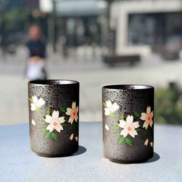 Japanese Flower Ceramic Cup