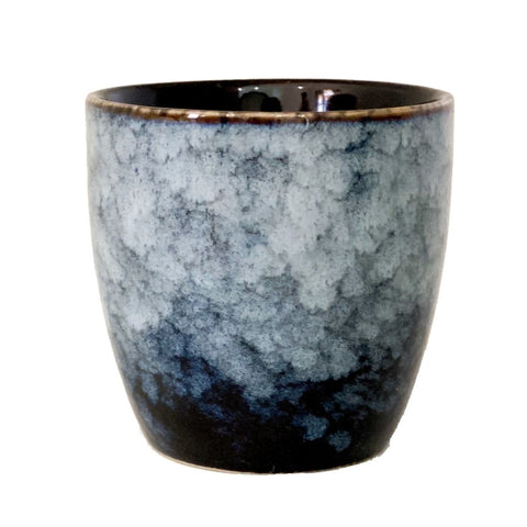 Flecked Blue Ceramic Cup