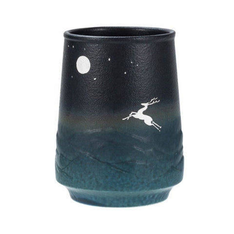 Handcrafted Deer Ceramic Cup